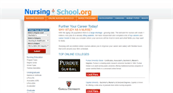 Desktop Screenshot of nursingschool.org